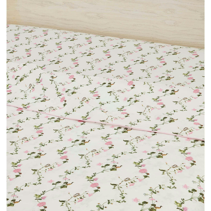 The Top Sheet - Pink Pond Floral