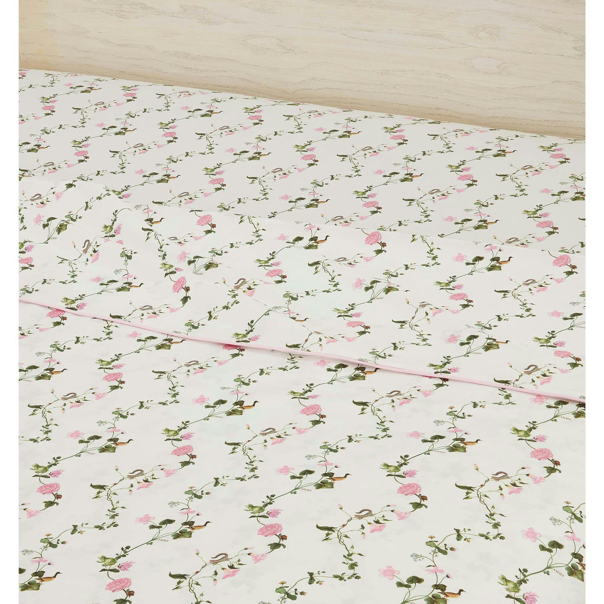 The Top Sheet - Pink Pond Floral