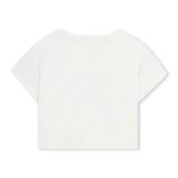 White Heart Tee & Check Shorts Set