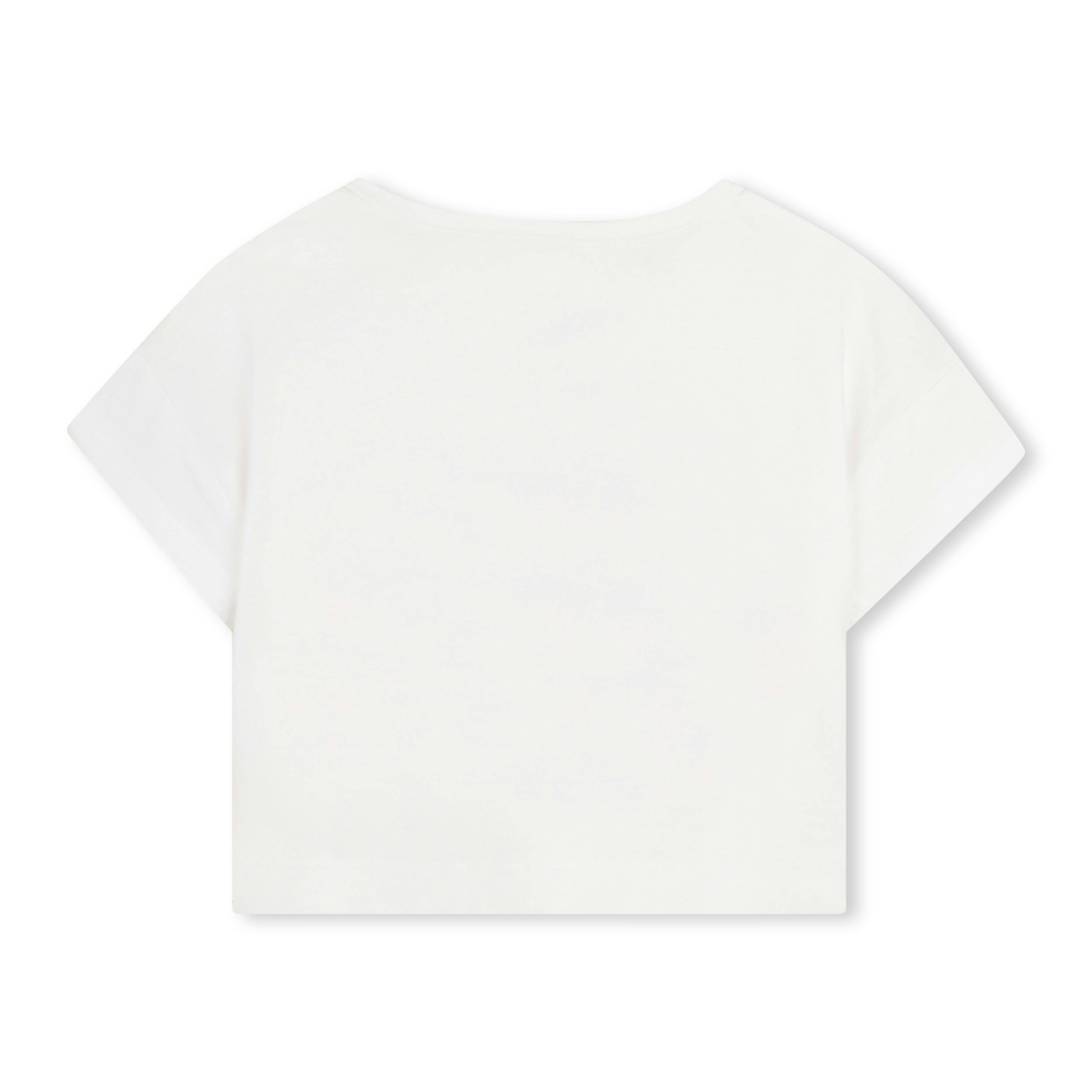 White Heart Tee & Check Shorts Set
