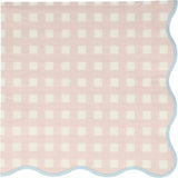 Set of 12 Gingham Large Napkins