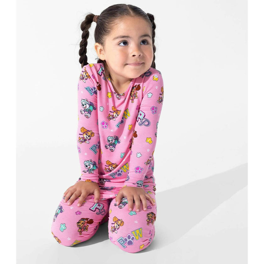 PAW Patrol: Varsity Pink Bamboo Kids Pajamas