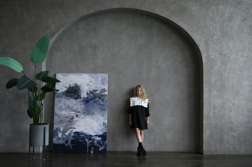 Melody dress (black/ivory)