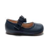 Navy Ribbon Banded Flats