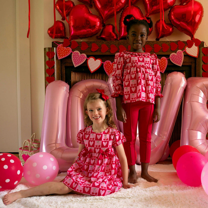 Cherry Heart Bow Dress