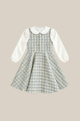 Mini Saoirse Dress in Glacier Tweed