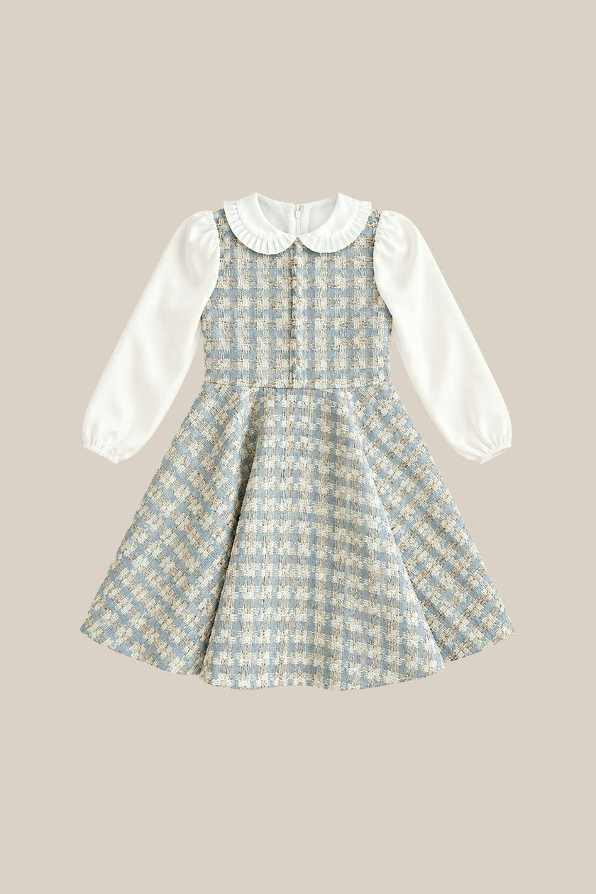 Mini Saoirse Dress in Glacier Tweed