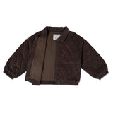 Organic Quilted Bomber Corduroy Jacket