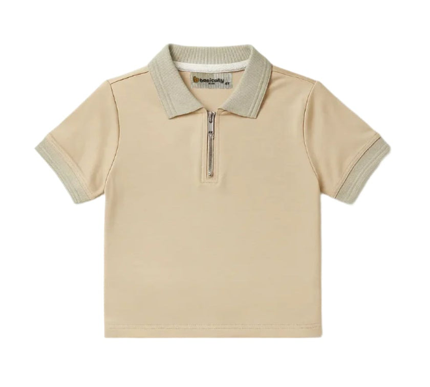 Boys Zipper Polo