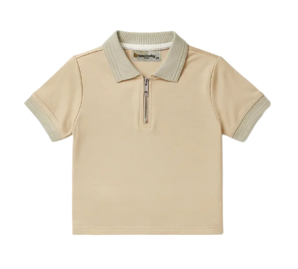 Boys Zipper Polo