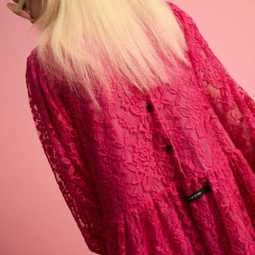 Lace Dress Fuchsia