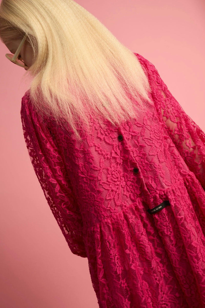 Lace Dress Fuchsia