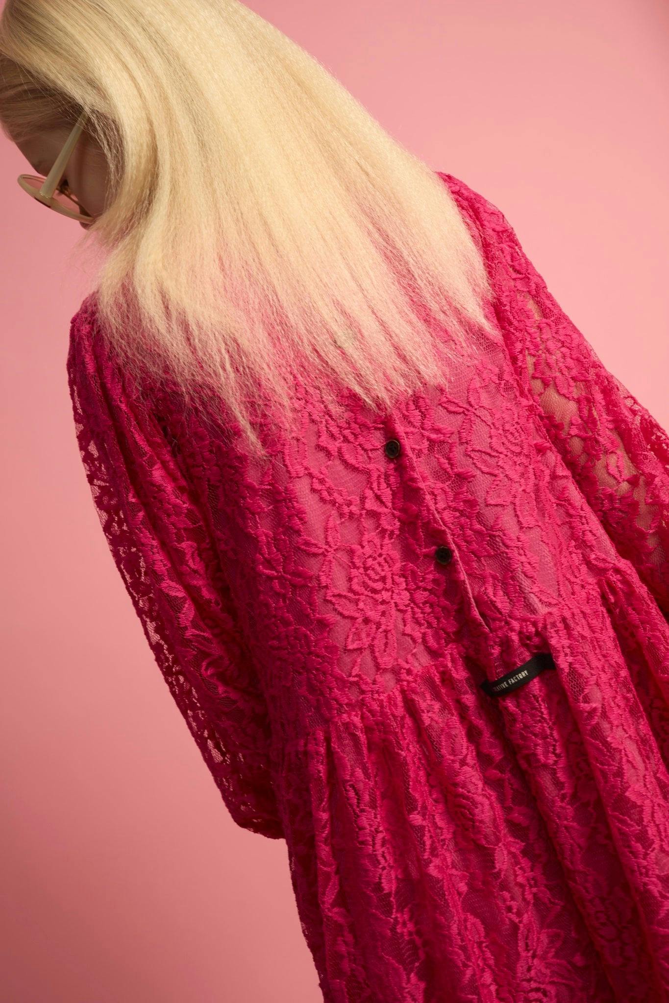 Lace Dress Fuchsia