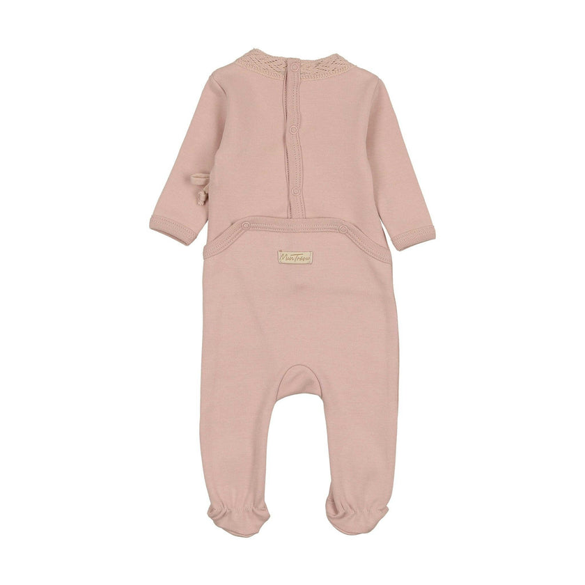 Knit Twist Layette Set Rose Smoke