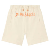 Off White Brushed Logo Sweatshorts