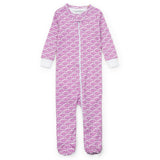 Parker Girls' Zipper Pajama - African Elephants Pink