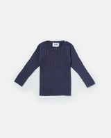 Cotton Long Sleeve Top - Ribbed