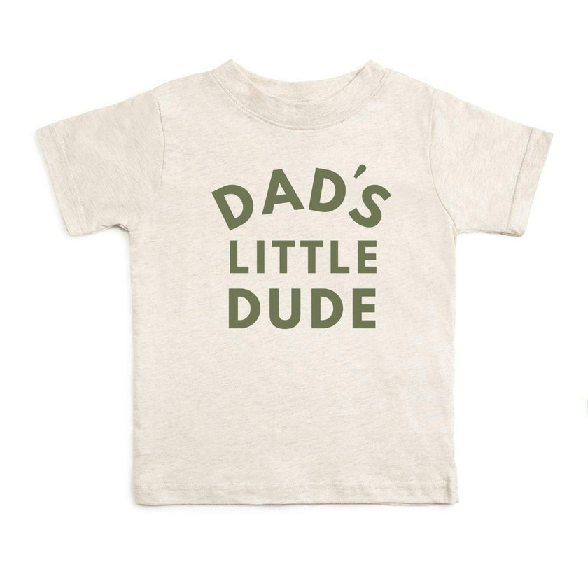 Dad's Little Dude Short Sleeve T-Shirt - Natural Heather
