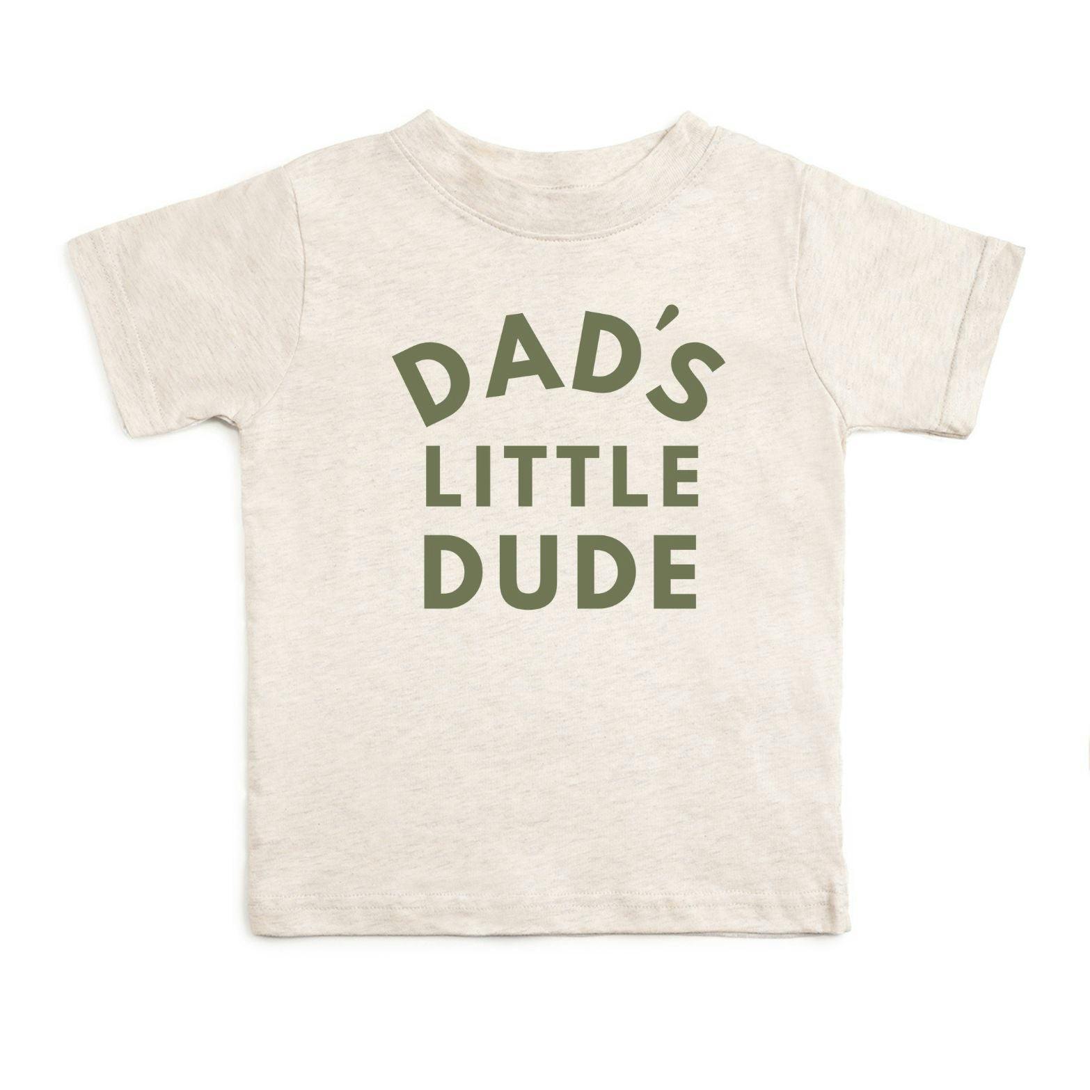 Dad's Little Dude Short Sleeve T-Shirt - Natural Heather