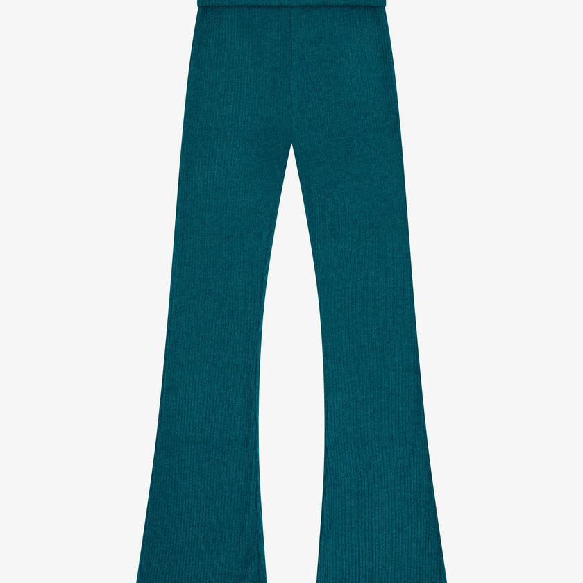 Tenly Hacci Rib Waisted Flared Pants