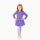Long Sleeve Tennis Dress in Purple