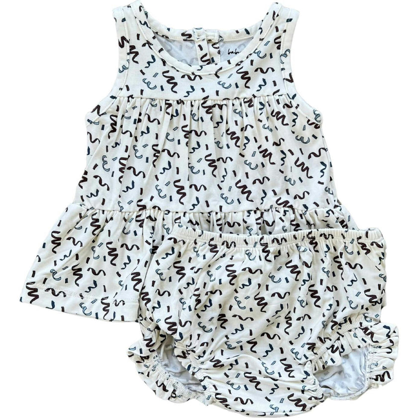 Double Peplum Tank Set Patriotic Ribbon