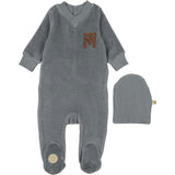 V-Neck Emblem Footie & Hat