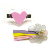 Lilies & Roses- Angel Wing Silver Clip