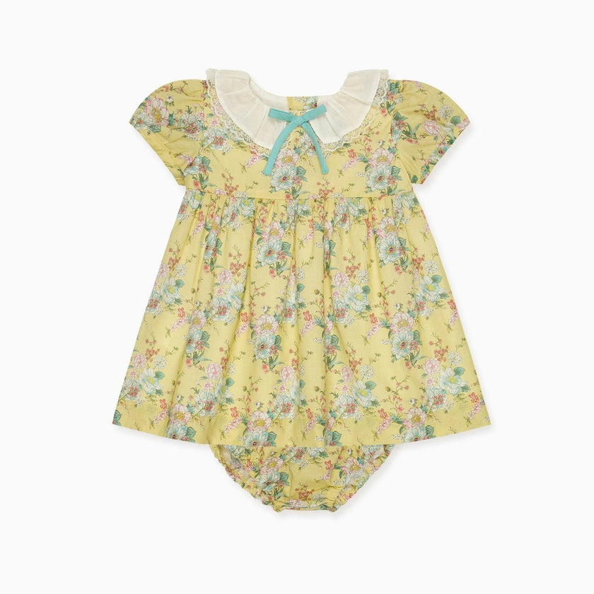 Yellow Floral Willow Baby Girl Set