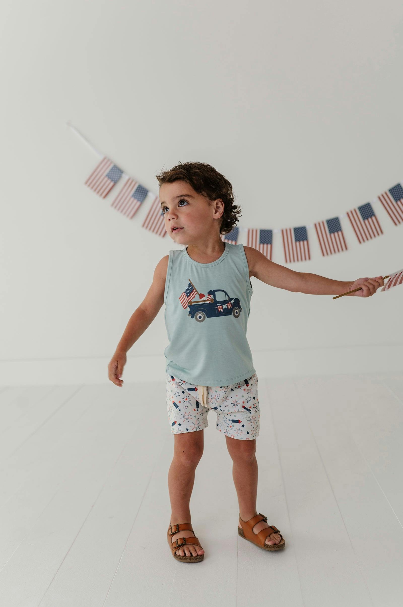 Boys Harem Shorts in Navy