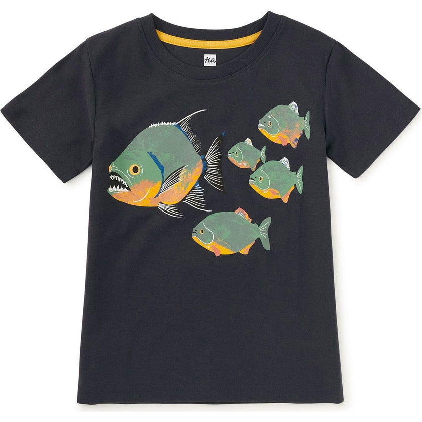 Piranhas Graphic Tee, Blue