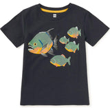 Piranhas Graphic Tee, Blue