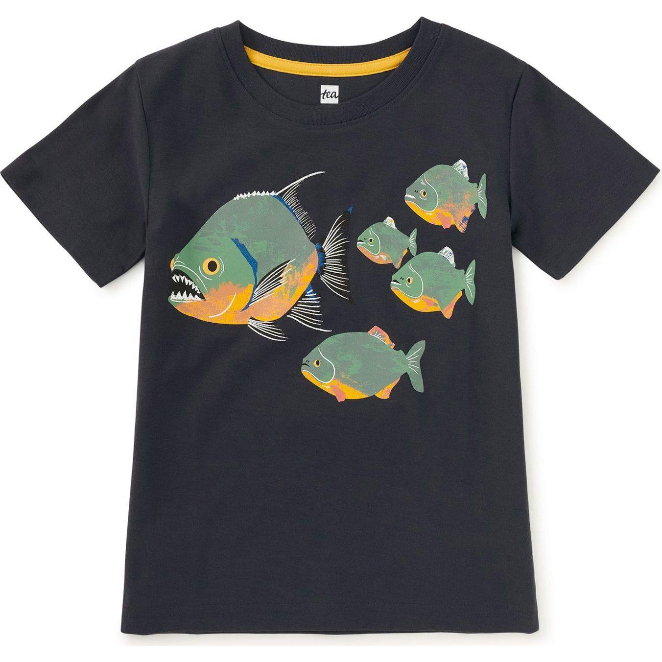 Piranhas Graphic Tee, Blue