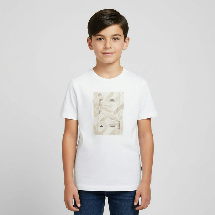 Boys White Logo T-Shirt