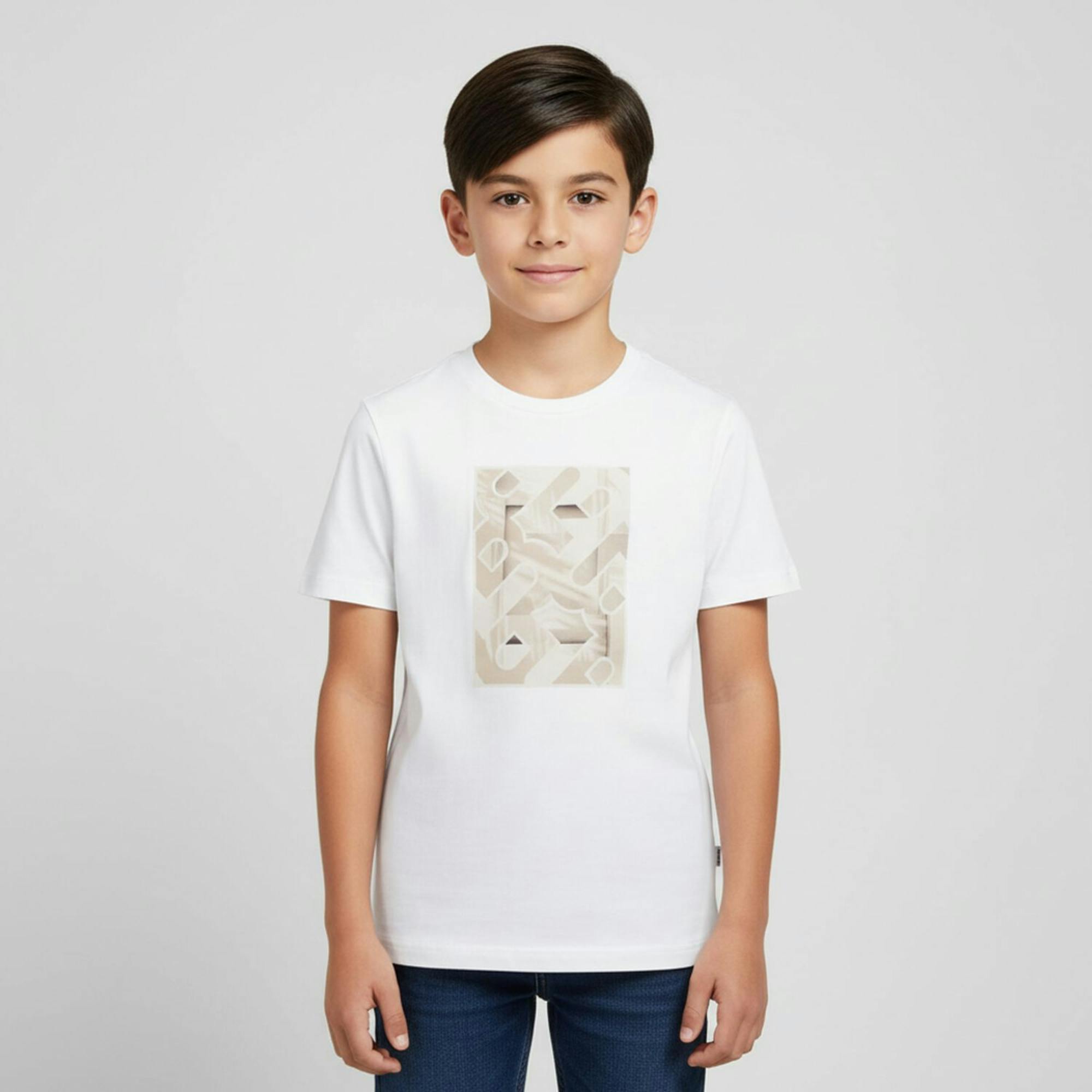 Boys White Logo T-Shirt