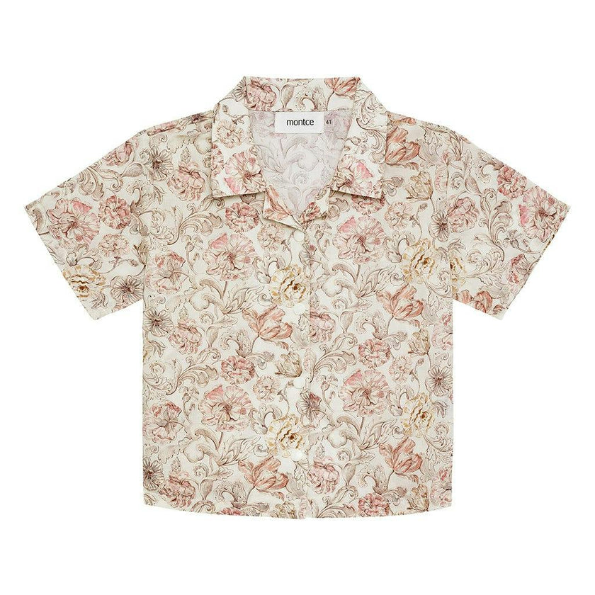 Mini Floral Print Button Down Shirt
