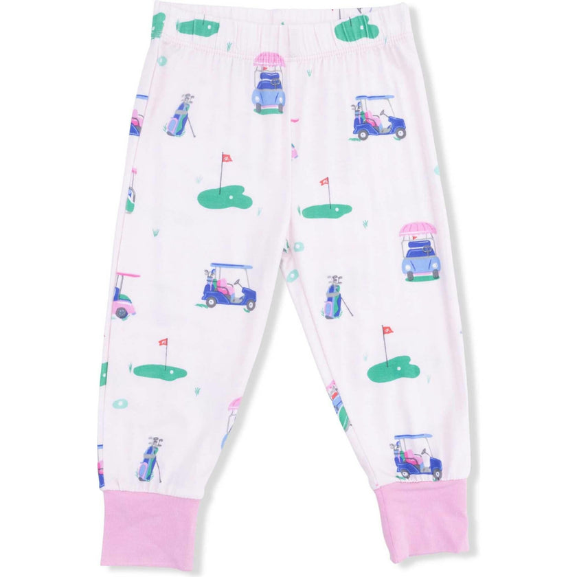 Vintage Golf Carts Pink - Short Sleeve Loungewear Set