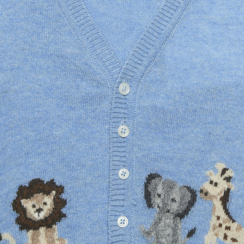Baby Augustus Lion & Friends Cardigan
