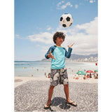 Mid-Length Swim Trunks, Black