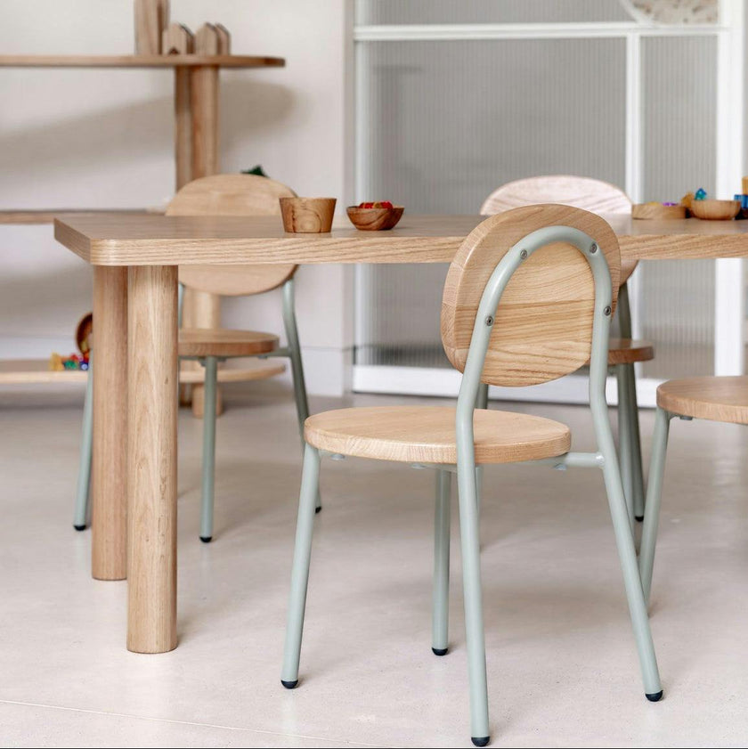 Ottie Stackable Chair - 12" Seat Height - Sage