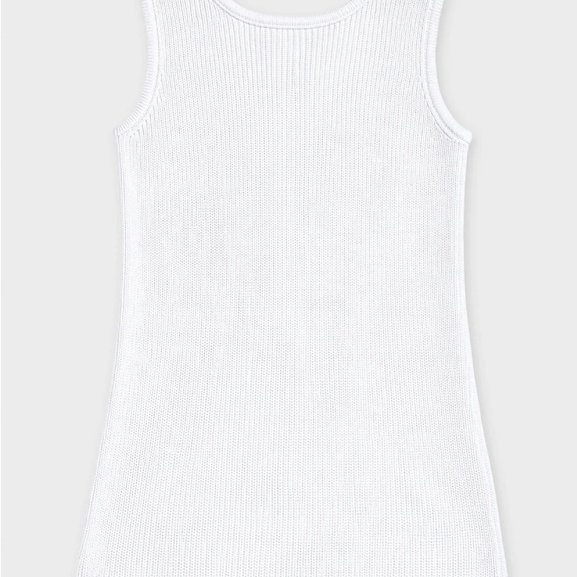Jada Starfish Knit Summer Shift Dress - White