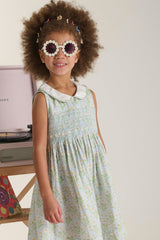 Hand-Smocked Girls Dress - Catalina