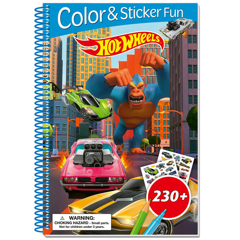 Color & Sticker Fun: Hot Wheels