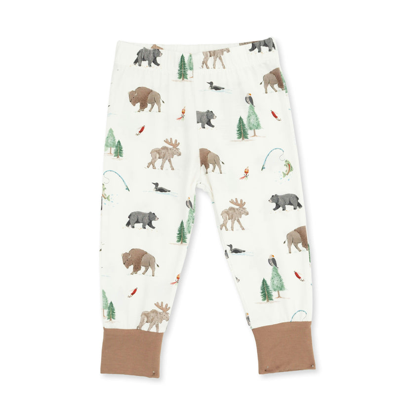 Northern Woodland Animals - Long Sleeve Loungewear Set