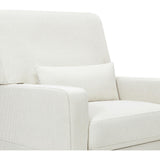 Crawford Pillowback Comfort Swivel Glider in Fog Chatham Stripe