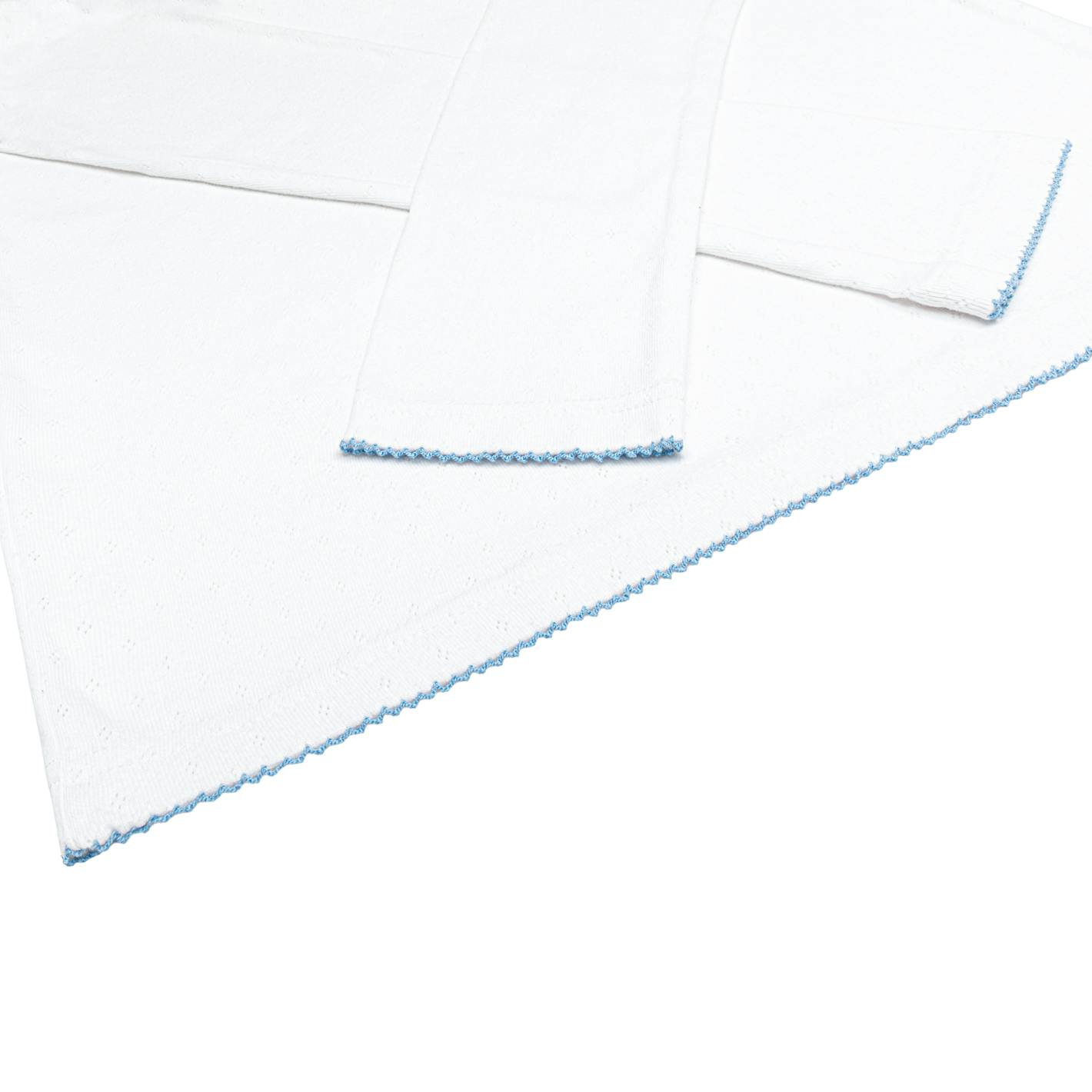 women's white pointelle pajamas set