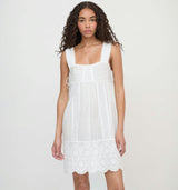 The Lux Mini Nightgown - White Washed Voile