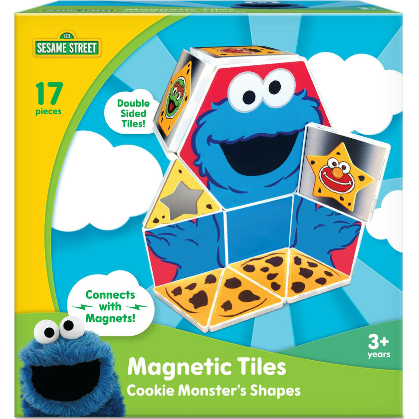 Sesame Street Cookie Monster's Shapes Magnetic Tile Structures