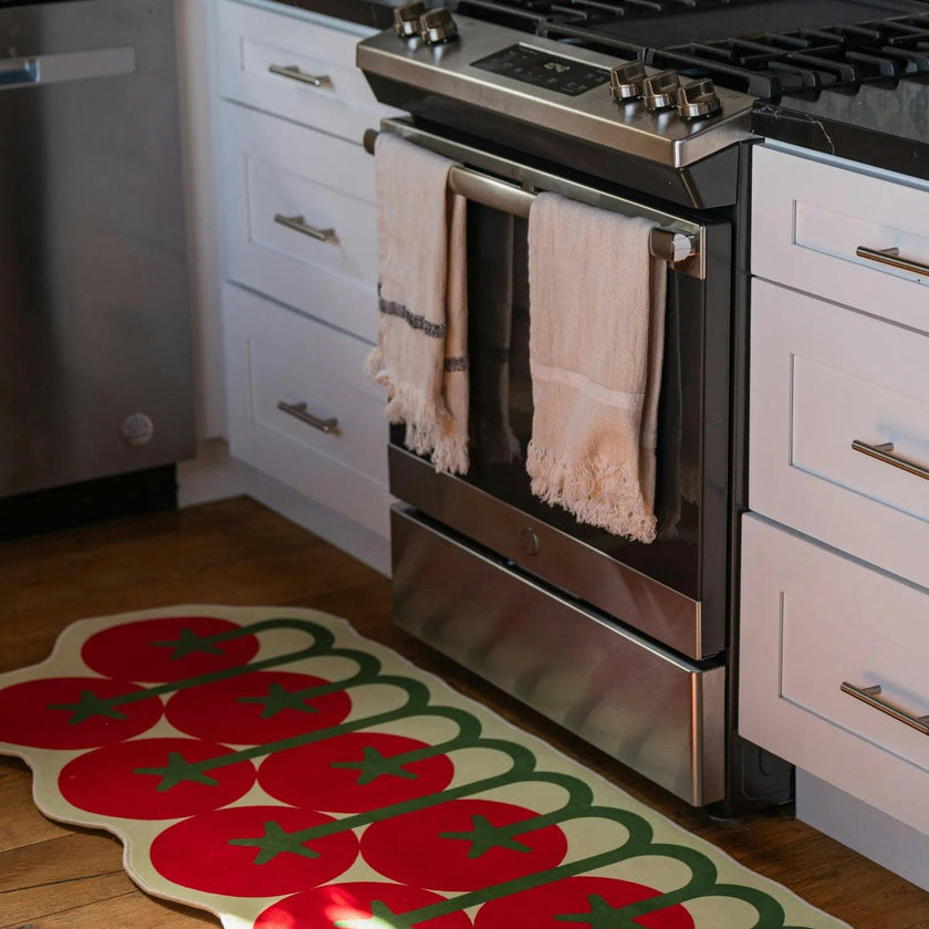 Irregular Tomato Runner Rug by Johann Banta