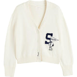 Cotton Snoopy Varsity Cardigan